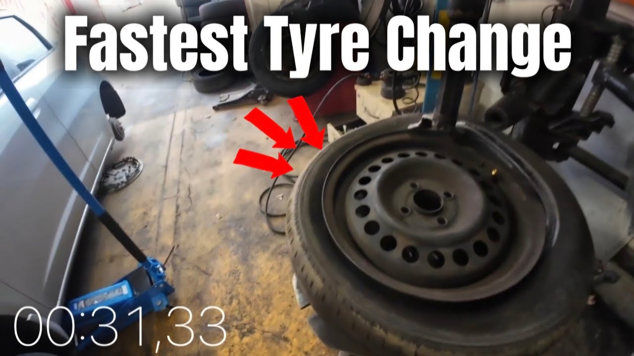 FASTEST 15 YEAR OLD TYRE CHANGE EVER?!