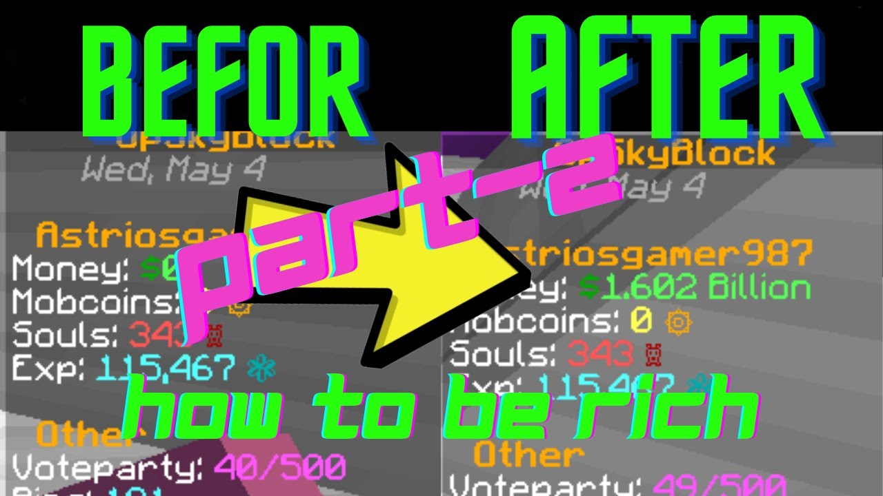 How to be rich in Pika Network OPSkyblock | Minecraft | Astrios Gamer 🤑 | Part-2