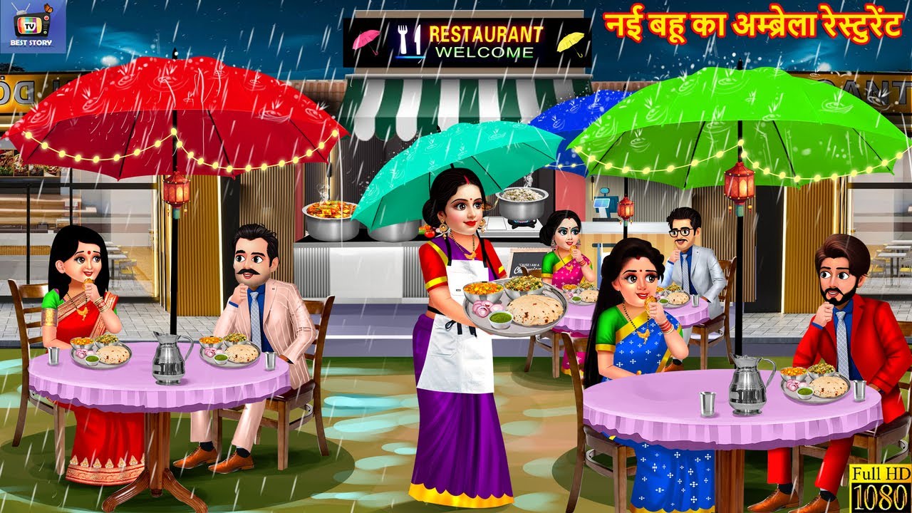 नई बहू का अम्ब्रेला रेस्टुरेंट | Sasural Ka Restaurant | Saas Bahu | Hindi Kahani | Bedtime Stories