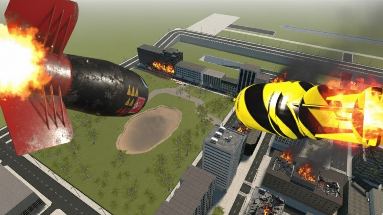 Testing Every NUCLEAR Bomb on the City Highway  GMod