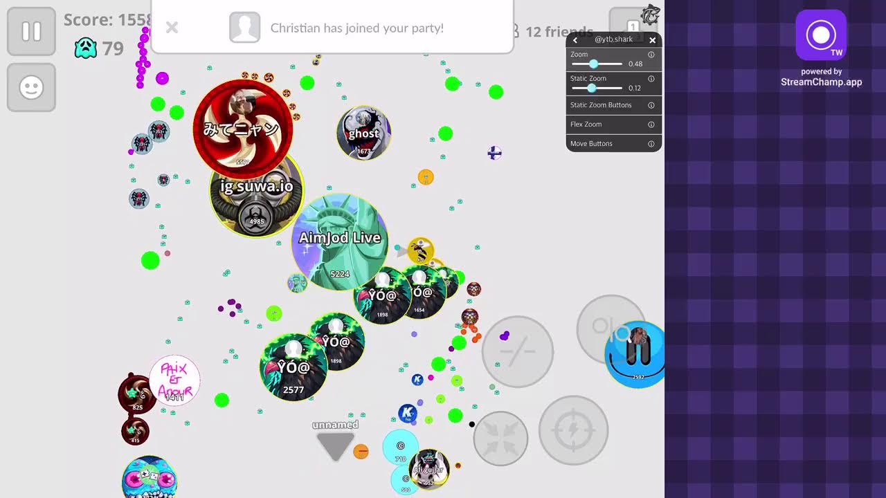 Aimjod agario live #agario #Miniclips