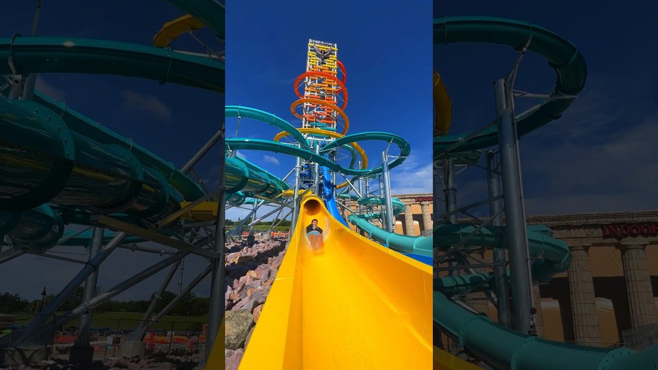 TALLEST waterslide in America! @WaterparkCapital #shorts