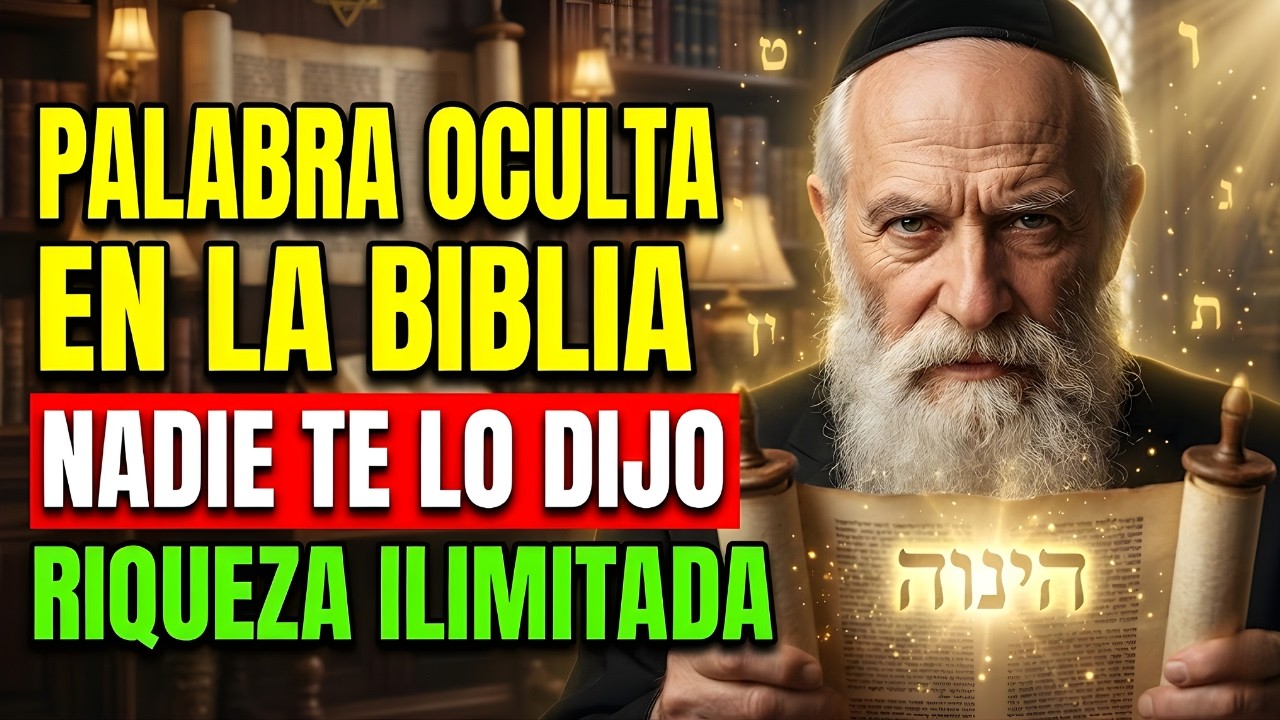 🔥 Rabino Revela: La PALABRA OCULTA en la Biblia que ACTIVA RIQUEZA ILIMITADA | Sabiduría Judía ✅