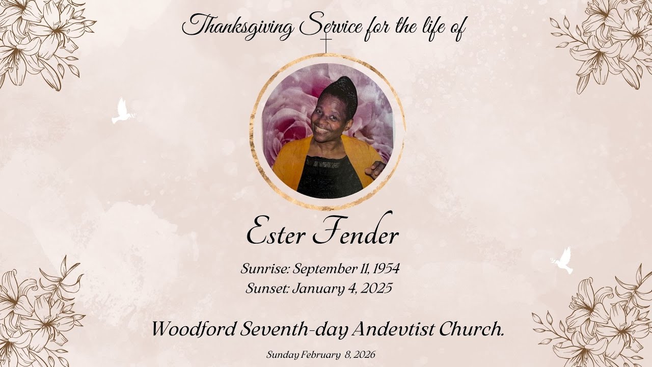 W.S.D.A || Memorial Service || Ester Fender || February 8, 2026
