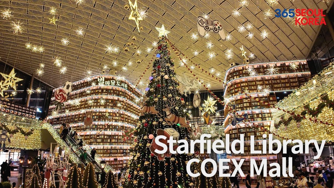 Starfield Library at COEX Mall | Christmas Lights in Seoul