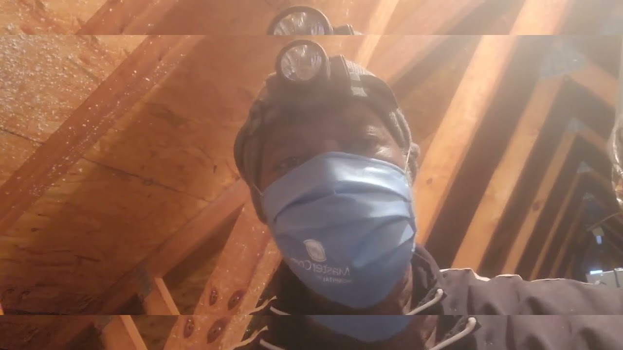 Day-3 Routing wires up to attic wiring cameras 1&2