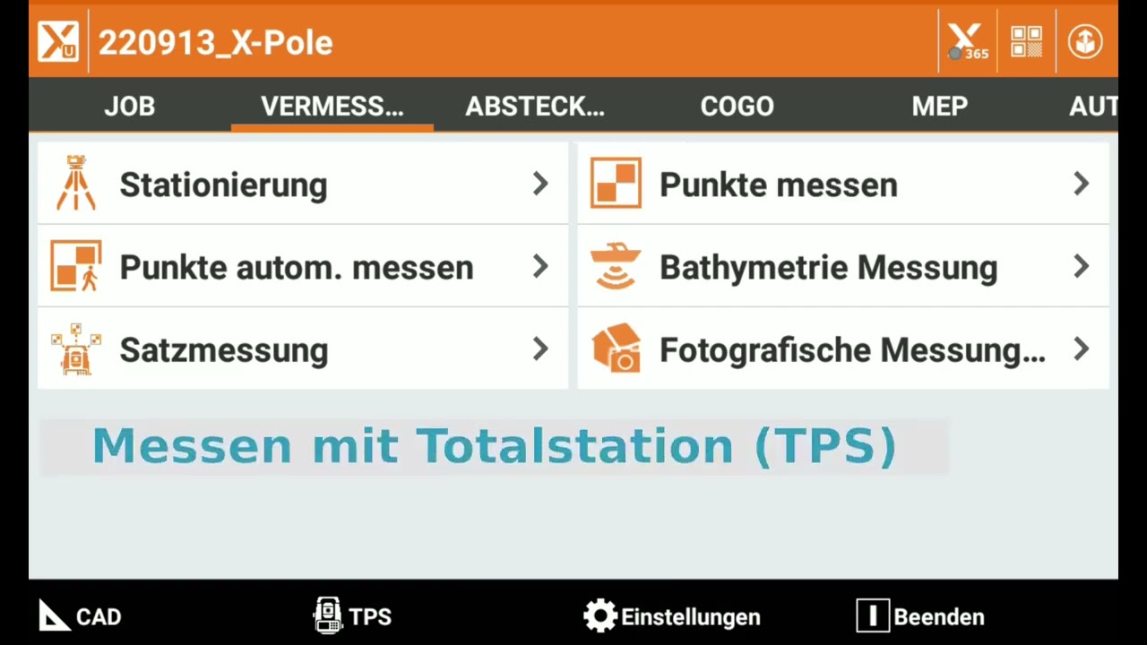 X Pole TPS und GNSS werden Eins