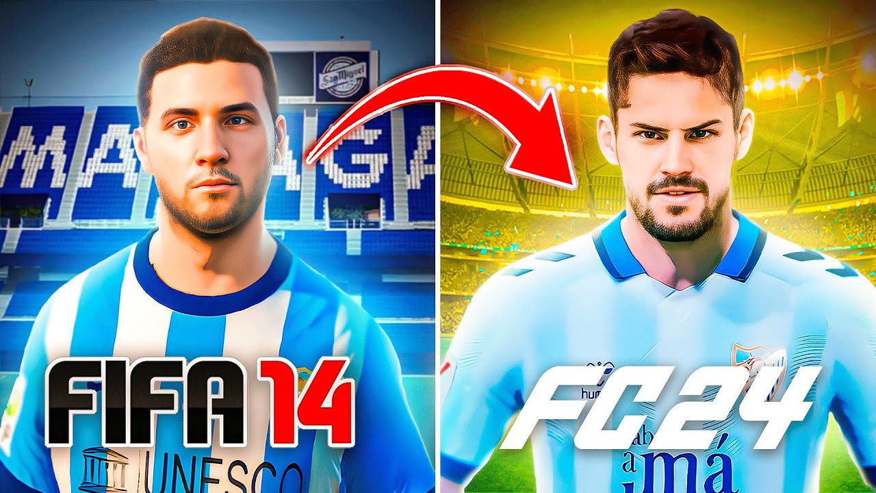 Cambié la historia del MÁLAGA desde FIFA 14 hasta FIFA 24