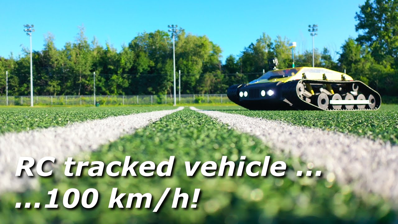 RC tracked vehicle at 100 km/h!