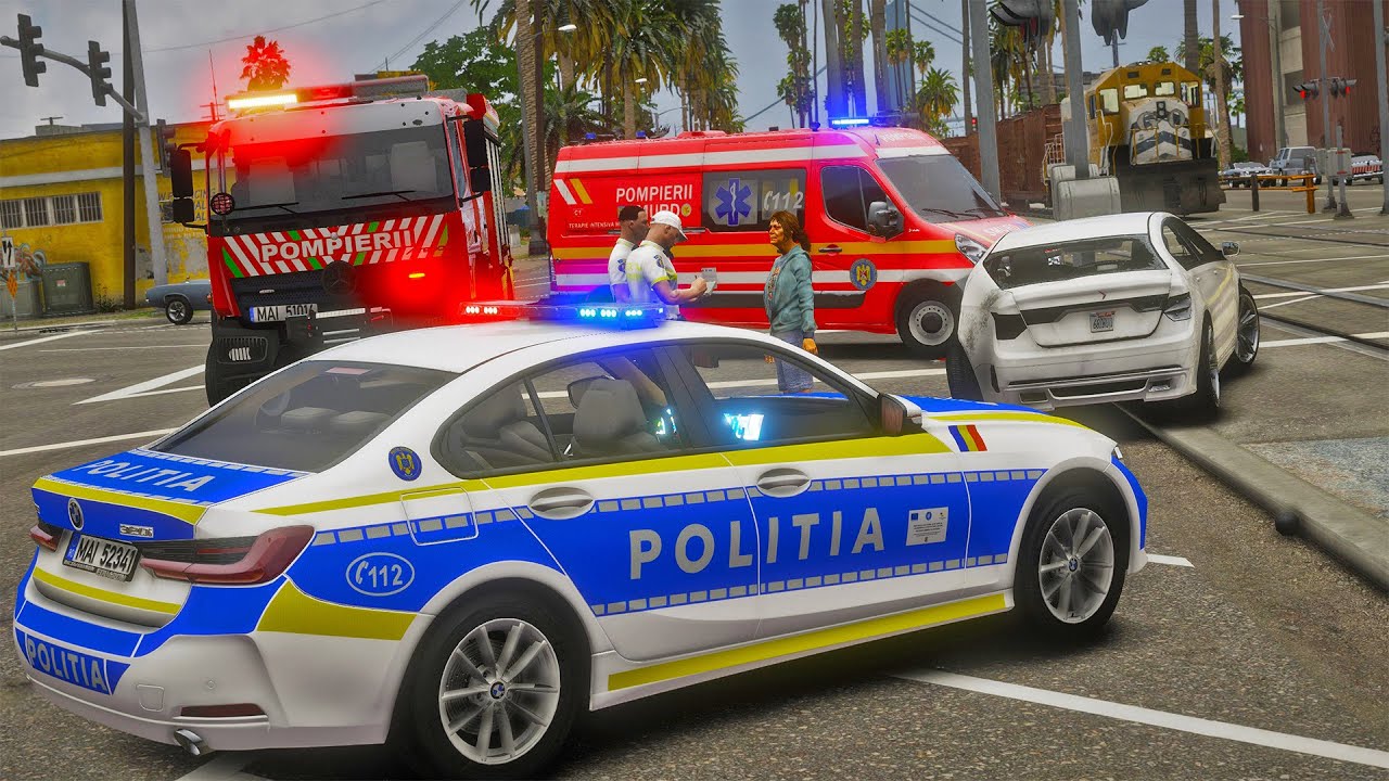 A DAT TRENUL PESTE NOI DUPA O URMARIRE - GTA 5 - POLITIA RUTIERA - LSPDFR