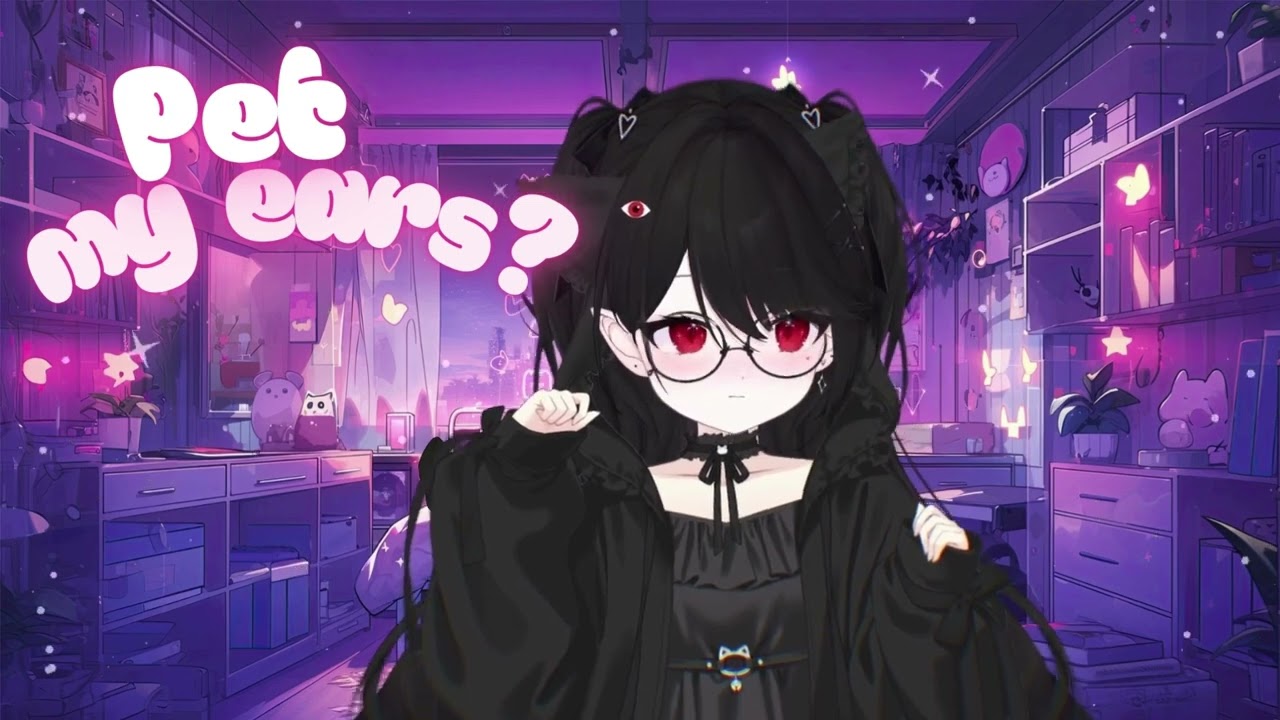 ₊˚⊹♡₊ Pet my ears? | Cute cat girl wants you to pet her ASMR ₊˚⊹♡₊