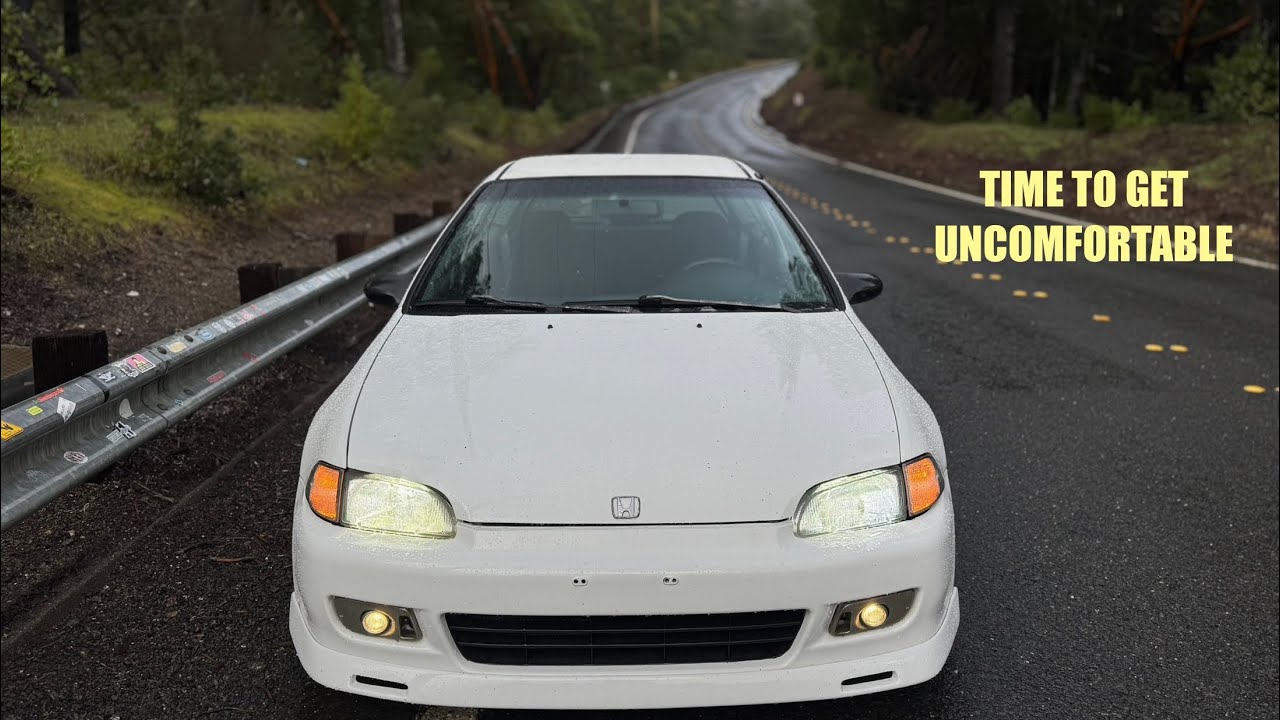 [EG Civic POV] Pushing My Limits on a Rainy Mountain Road