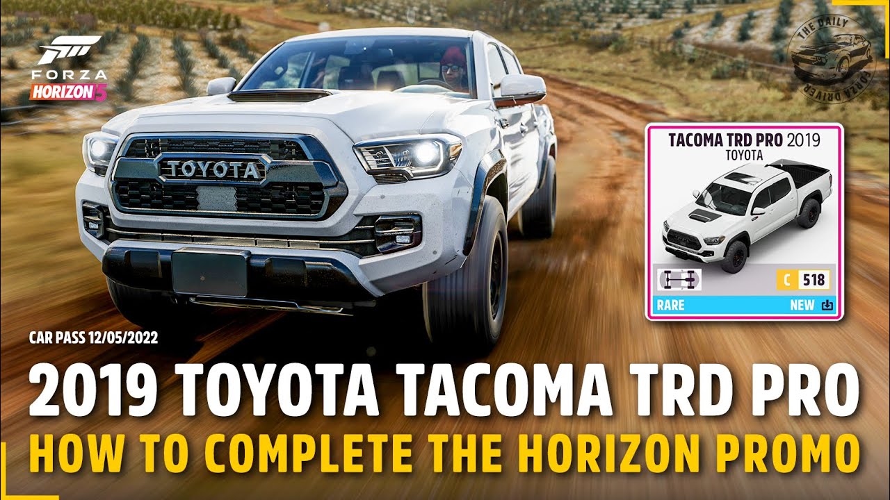2019 Toyota Tacoma TRD Pro | How to complete the HORIZON PROMO Photo | Forza Horizon 5