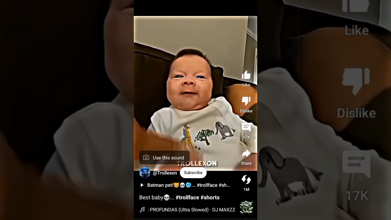 Best baby💀 #trollface #shorts