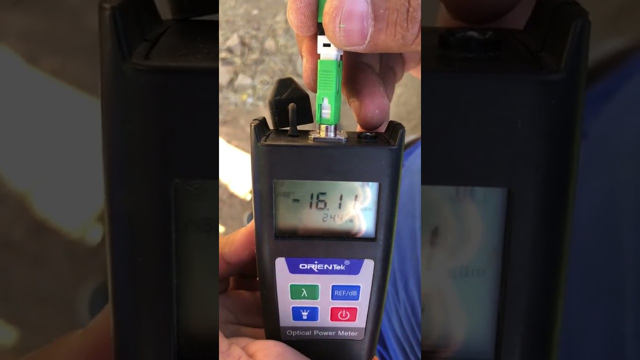 Potencia de fibra &oacute;ptica ✅️  #fiberoptic #fibraoptica #opticalfiber #telecomunicaciones #powermeter
