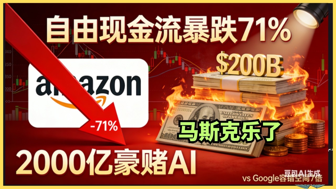 亚马逊疯了？狂砸2000亿，股价暴跌10%！华尔街：这是自杀式豪赌！