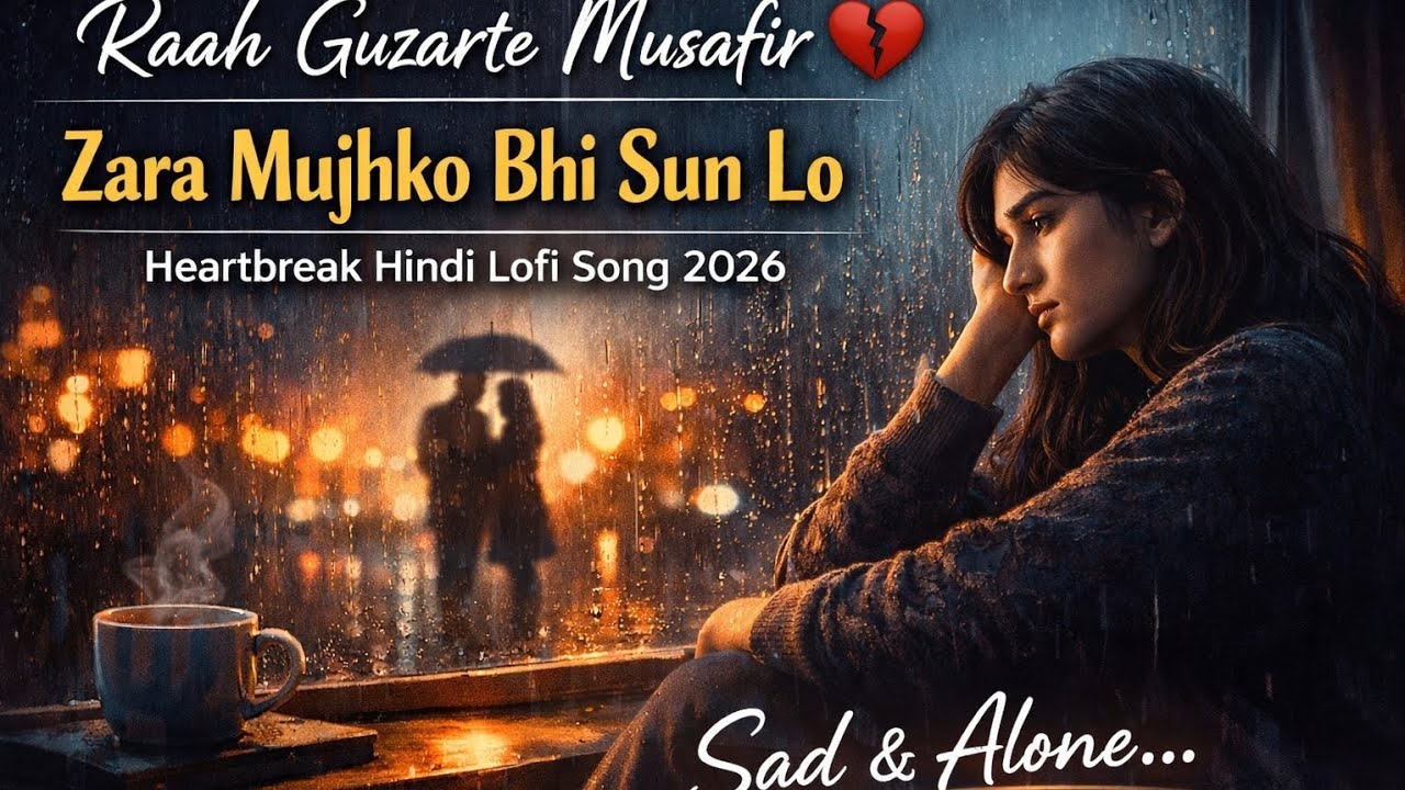 Raah Guzarte Musafir | Emotional Hindi Lofi | Late Night Sad Song