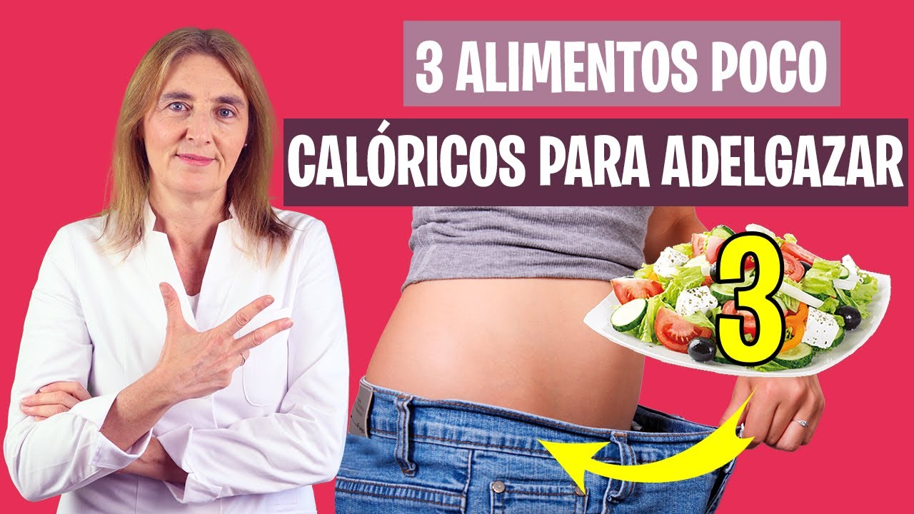 3 ALIMENTOS BAJOS EN CALORÍAS para PERDER PESO | Alimentos para adelgazar | Nutrición y Dietética