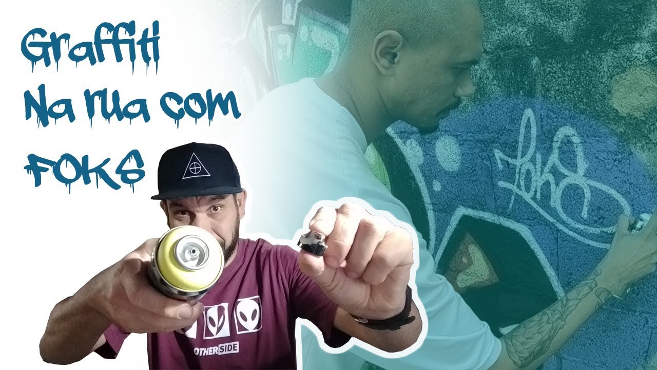 Letra de graffiti na parede passo a passo com FOKS