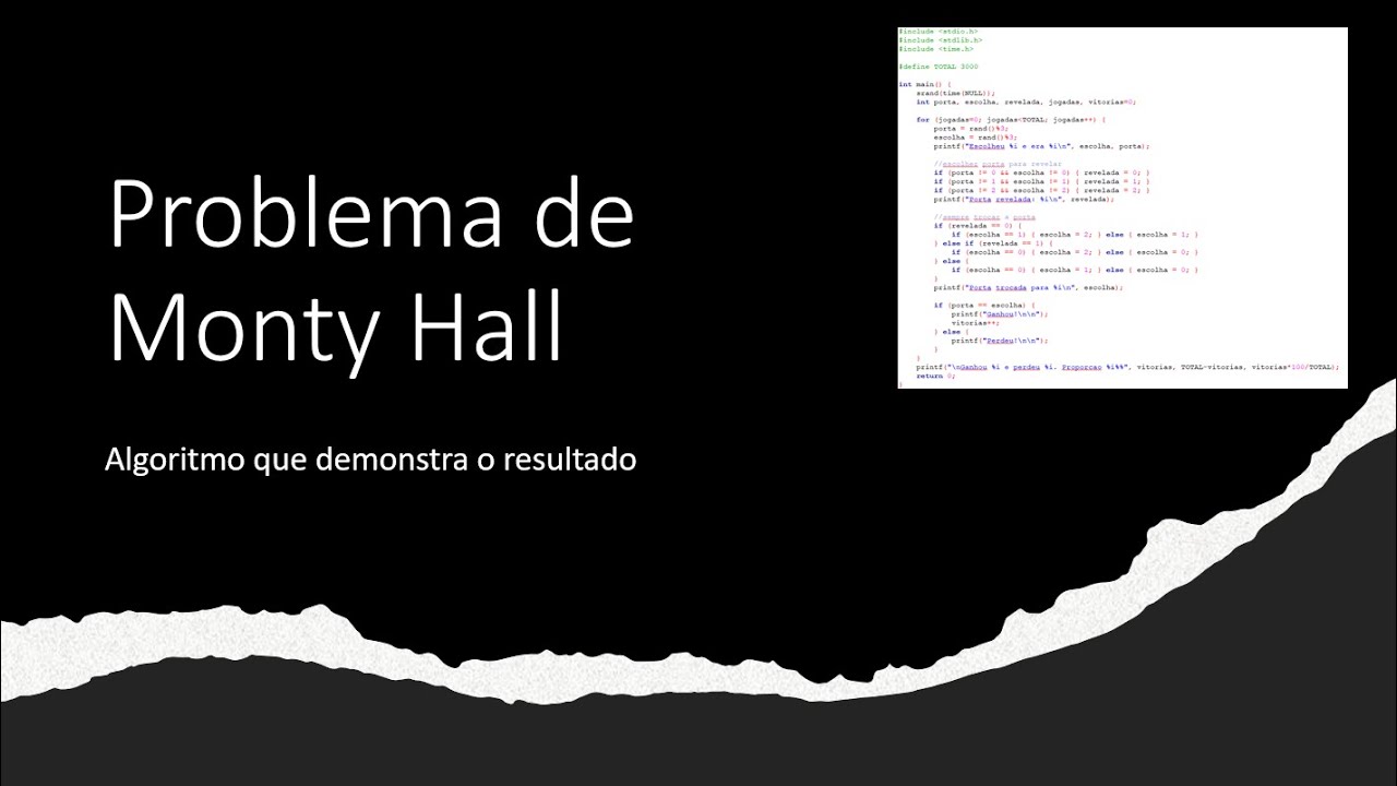 Algoritmo para o problema de Monty Hall