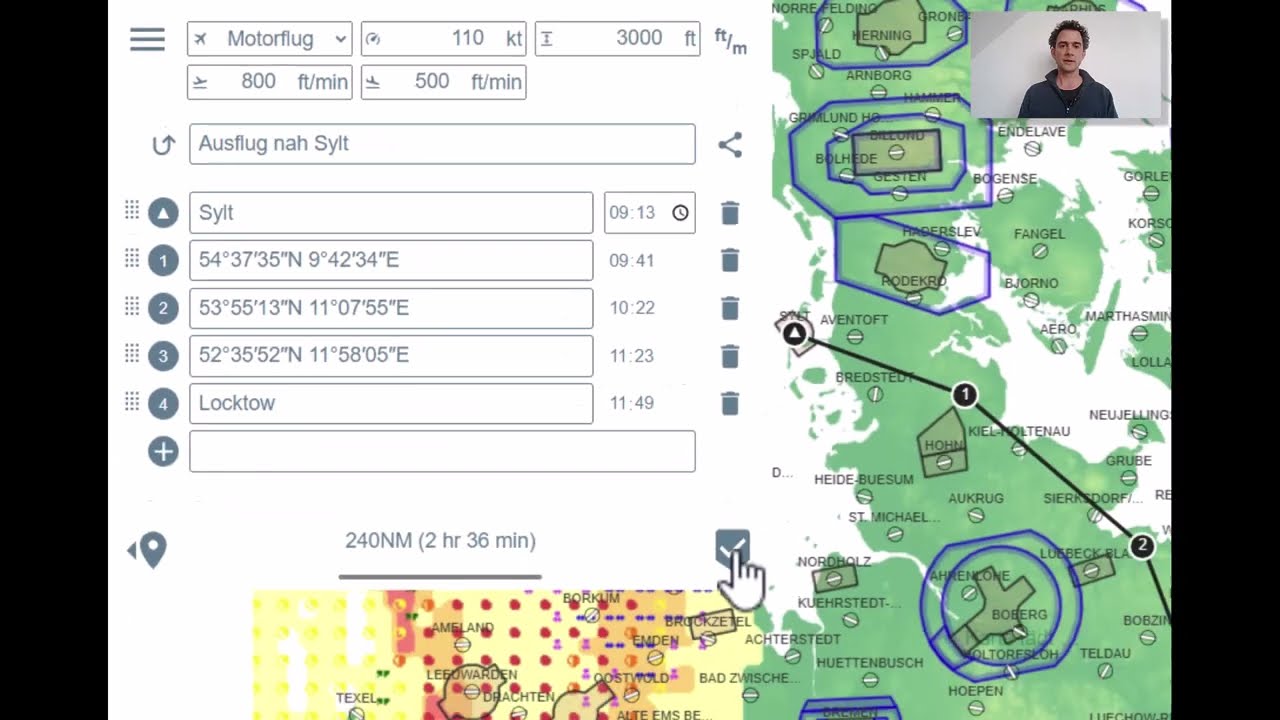 TopMeteo VFR flight planning tool
