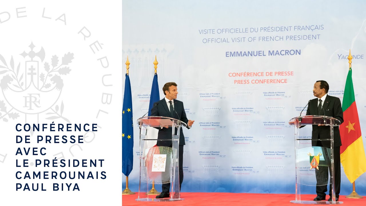 Conférence de presse du Président de la République et du Président de la République du Cameroun.