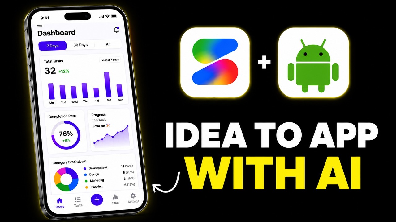 Build a Real Android App Without Coding &mdash; Login, Database, Admin Panel (Google AI Studio Tutorial)