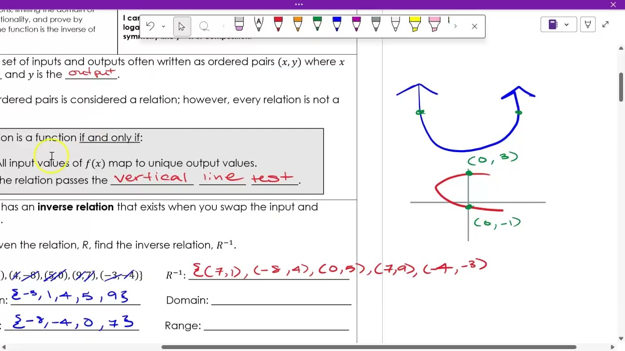 When Is A Relation A Function?