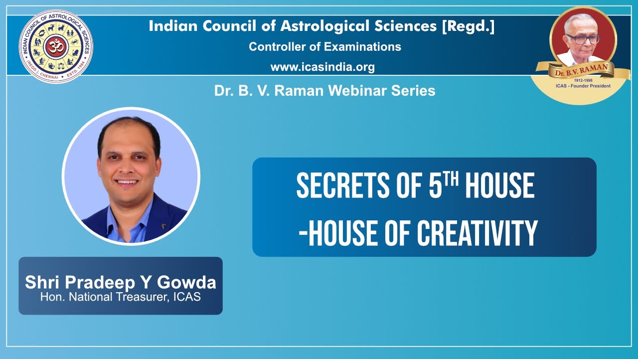 Secrets of 5th House - House of creativity | Pradeep Y Gowda | Astrology Series