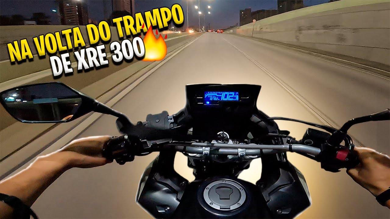 XRE 300 NA VOLTA DO TRAMPO / trânsito pesado