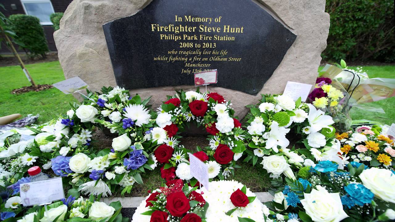 Firefighter Stephen Hunt's Memorial
