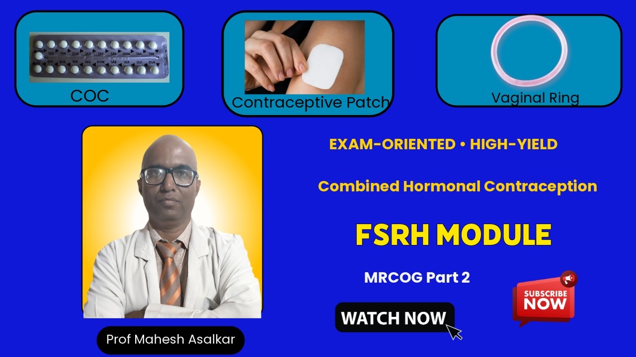 Combined Hormonal Contraception | FSRH Module for MRCOG Part 2