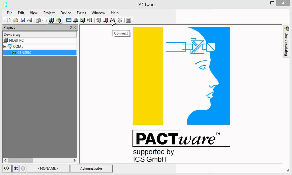 Parameterize and observe a HART® field device using PACTware® & Generic HART DTM 6