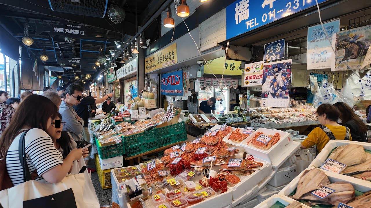 Exploring Sapporo's Nijo Market: A Seafood Paradise