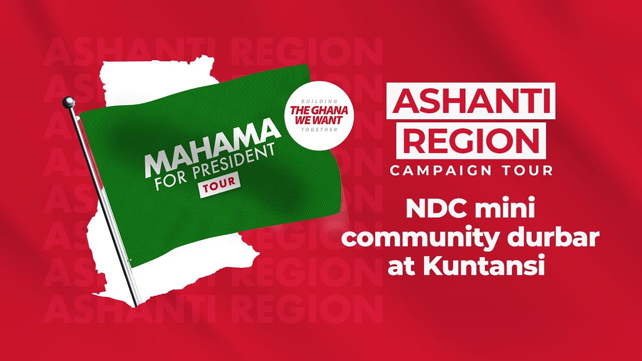 WATCH LIVE | ⁠NDC mini community durbar at Kuntansi [Bosomtwe] | #Mahama4change2024 | WoezorTV