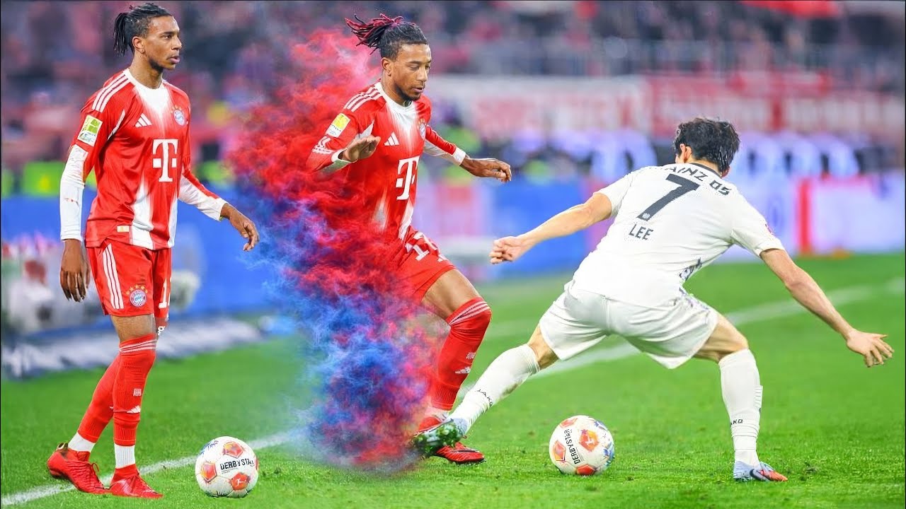 Olise Smoothly Dribbling Through Defenders 