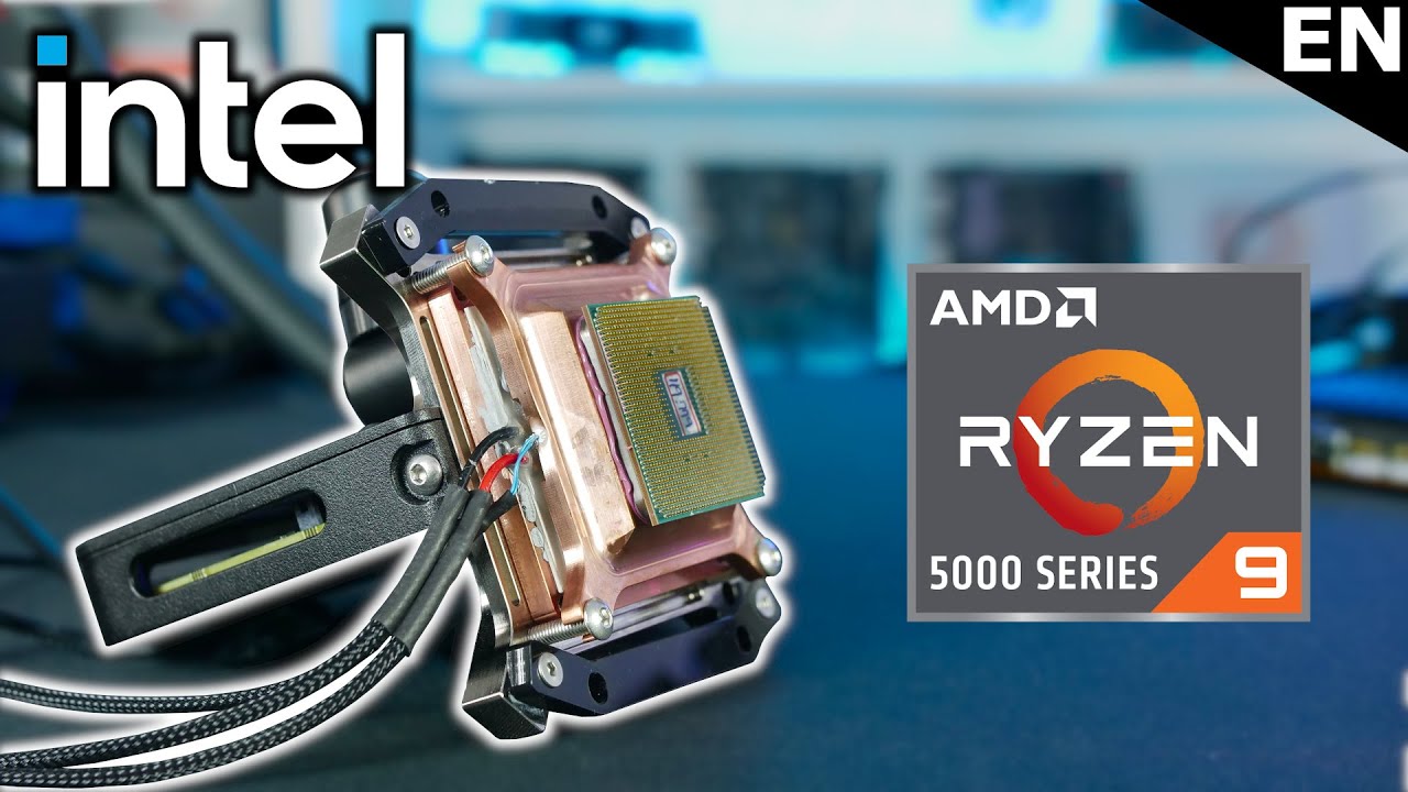 I probably wasn't supposed to do this 😅 Ryzen 5950X cooled by Intel Cryo Cooler