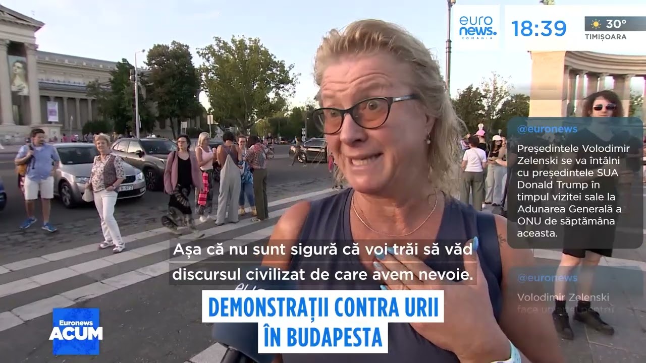 Proteste la Budapesta împotriva discursului lui Viktor Orban. Mii de oameni au ieșit în stradă