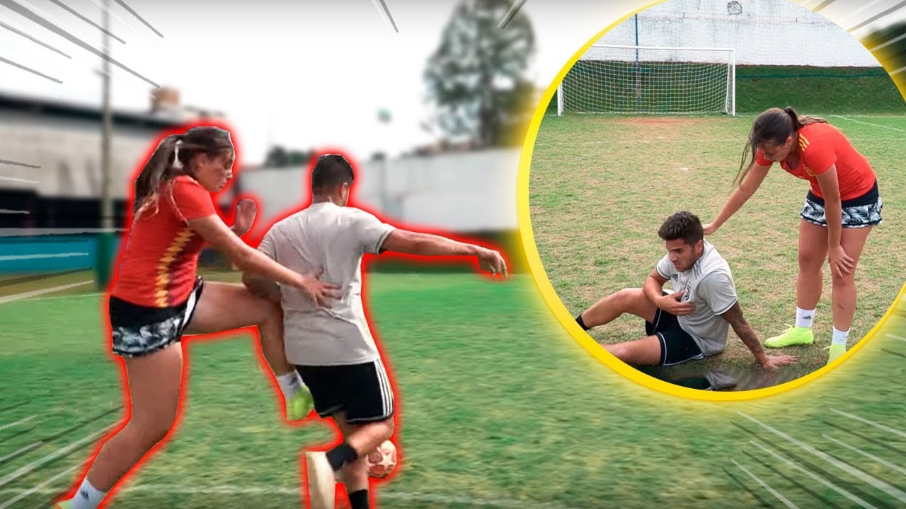 A LET&Iacute;CIA BATEU NO ROSSINI JOGANDO FUTEBOL!