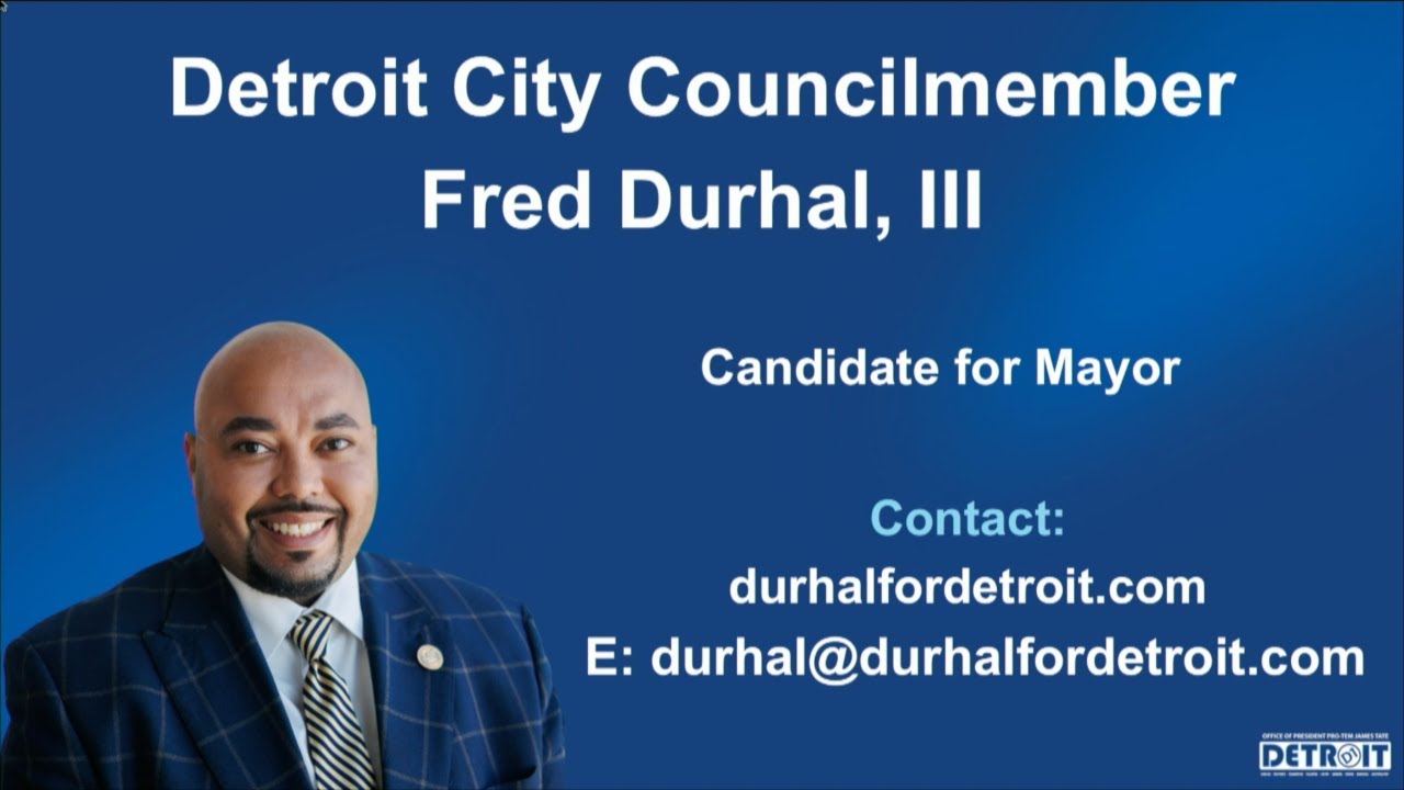 Monthly Meeting Special: Mayoral Candidates Fred Durhal part 1