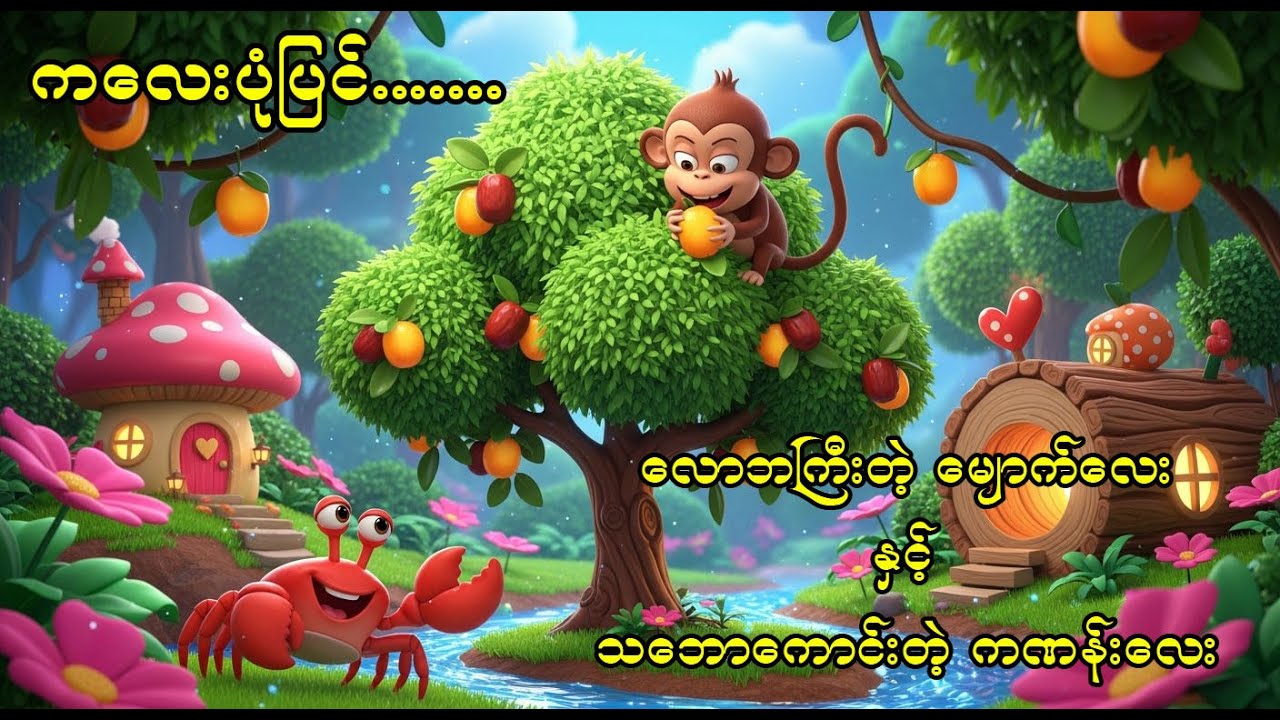 လောဘကြီးတဲ့ မျောက်ကလေးနှင့် သဘောကောင်းတဲ့ ကဏန်းလေး