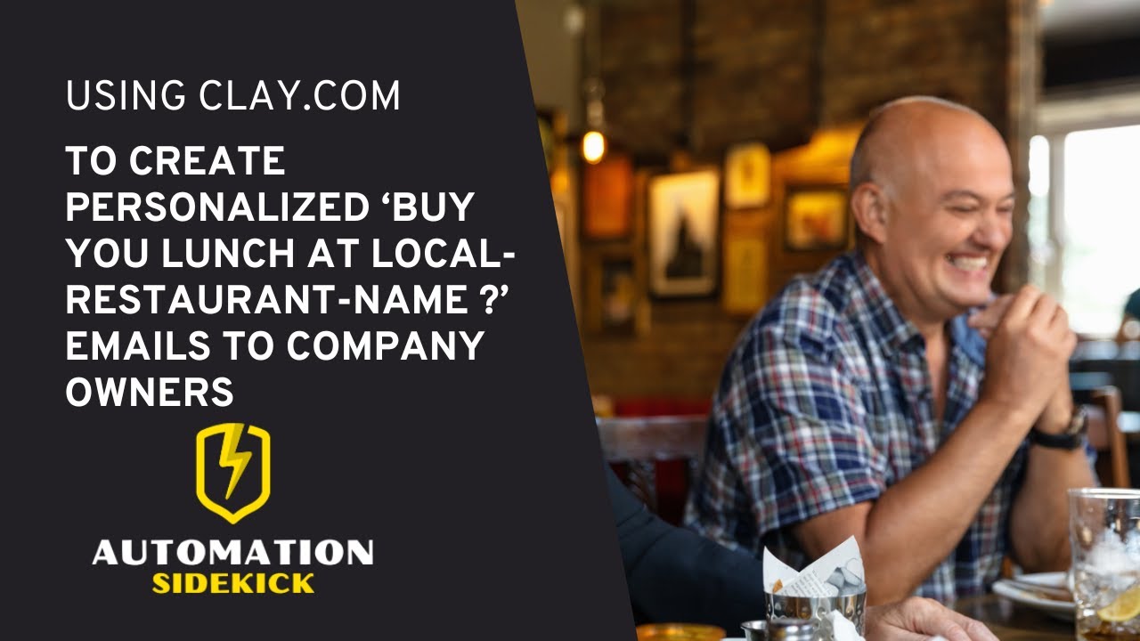 Search Fund Outreach - Personalized 'Can I buy you lunch at _insert local restaurant name' ? emails
