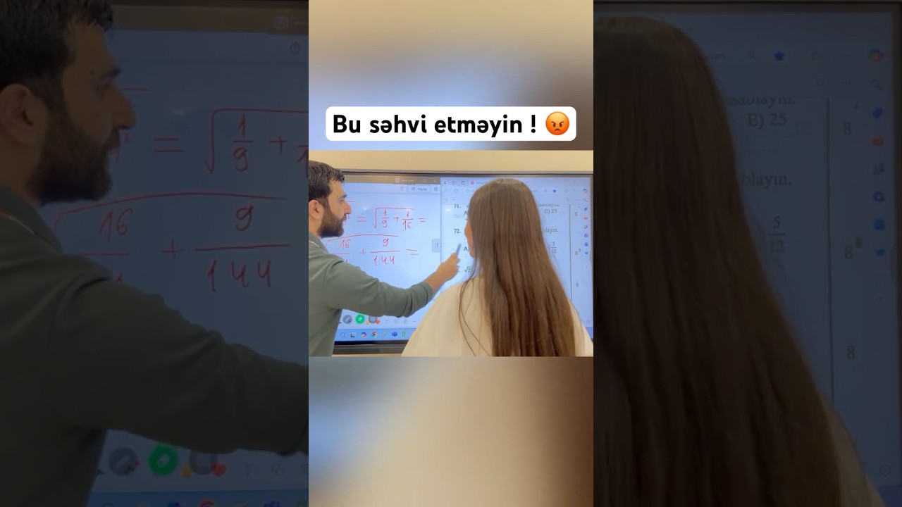 Bu səhvi etməyin ! 😡 #maths #rasimaliyev #ikivuriki #riyaziyyat #buraxılış #imtahanı