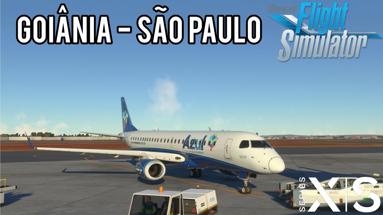 MSFS2020 AZUL Embraer E-190 • Goiânia - São Paulo (XBOX Series S)