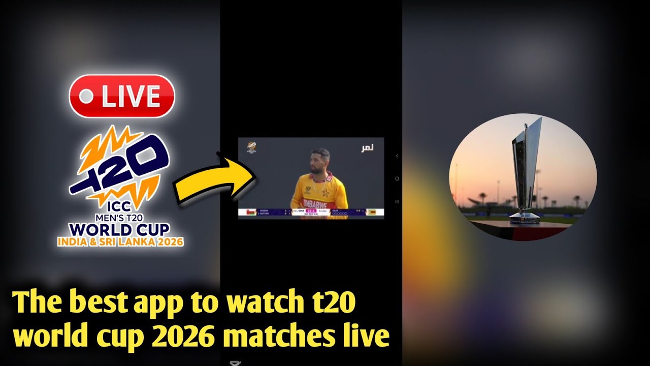 The best app to watch t20 world cup 2026 matches live for free