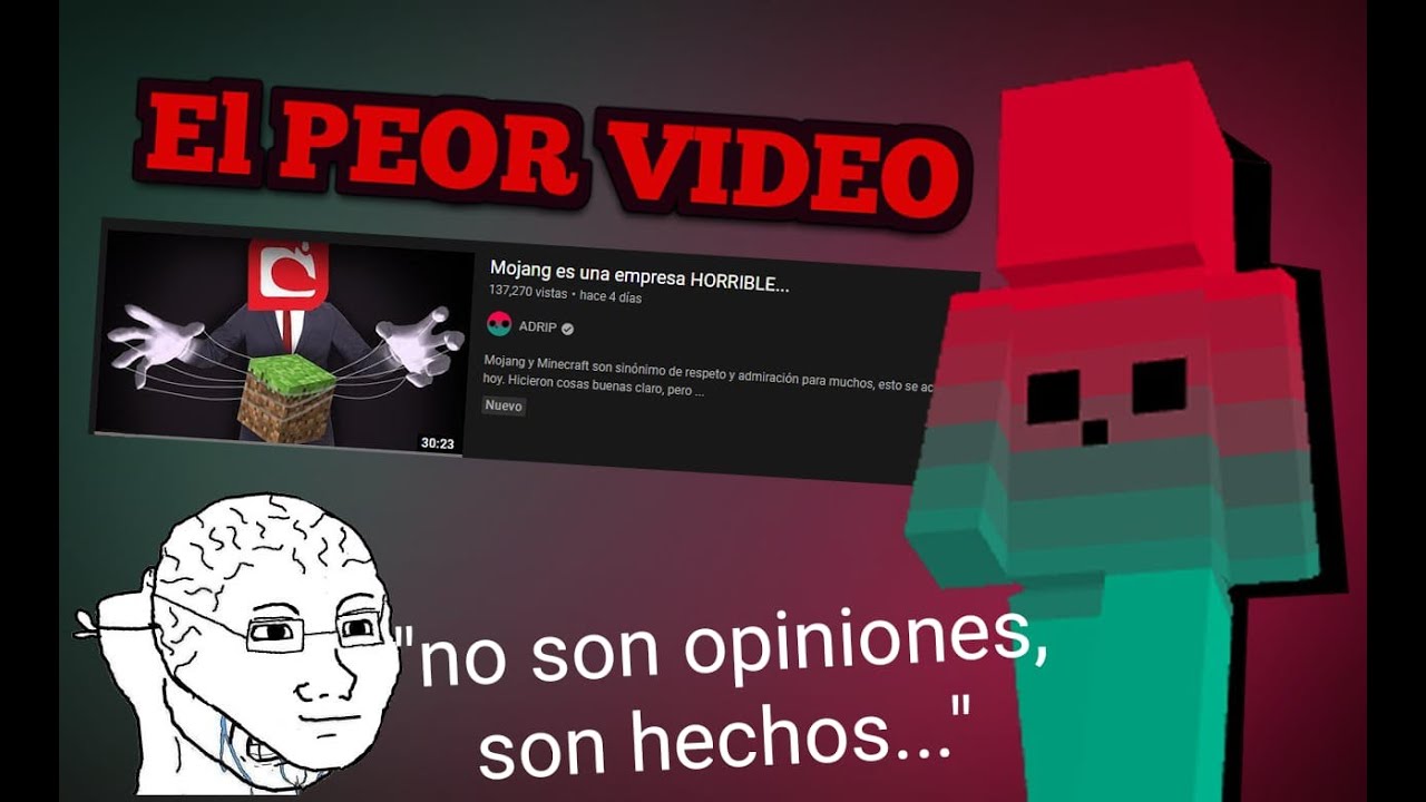 "Mojang es una empresa Horrible..." // Respuesta al PEOR VIDEO DE ADRIP