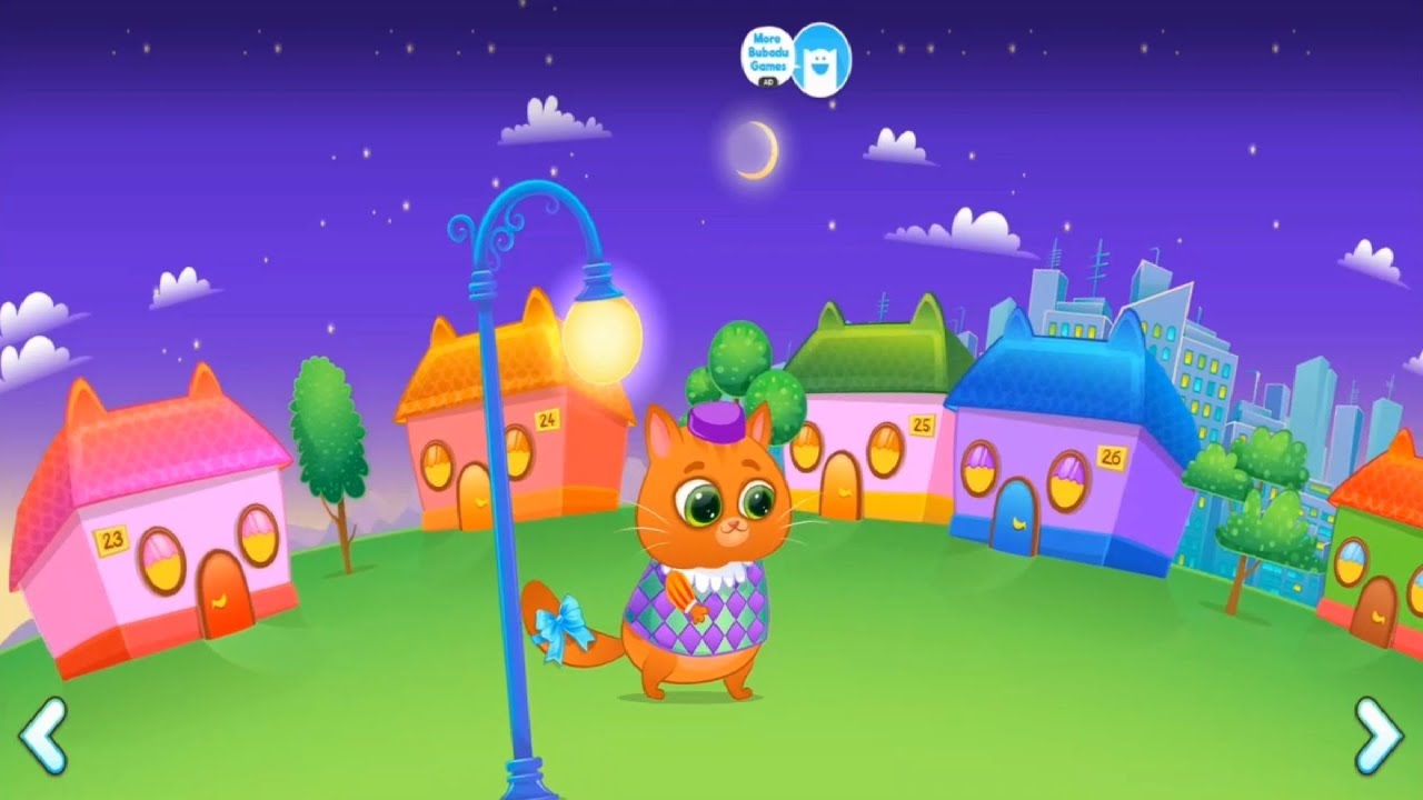 Bubbu My Lovely Pet Cat | Gameplay Of Virtual Pet Game | Bubbu Night Walk