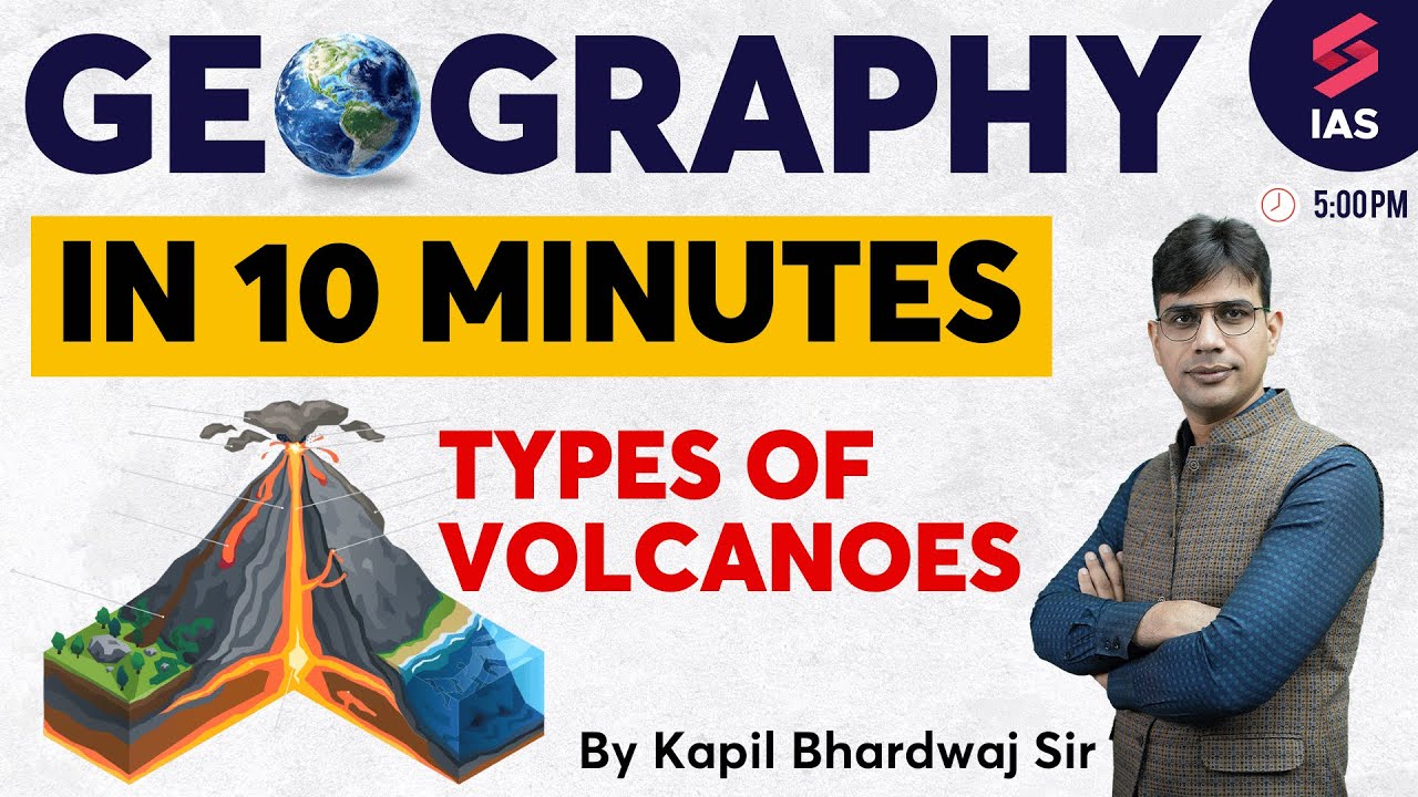Types of Volcanoes - UPSC Geography in 10 Minutes | Geography for UPSC CSE | Kapil Bhardwaj
