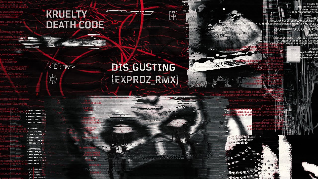KRUELTY & DEATH CODE - DIS_GUSTING [EXPROZ_RMX] | OFFICIAL VIDEOCLIP