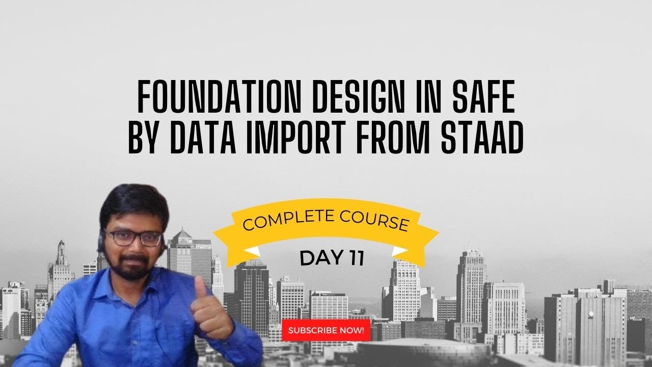 Isolated Footing Design in SAFE by importing data from STAAD